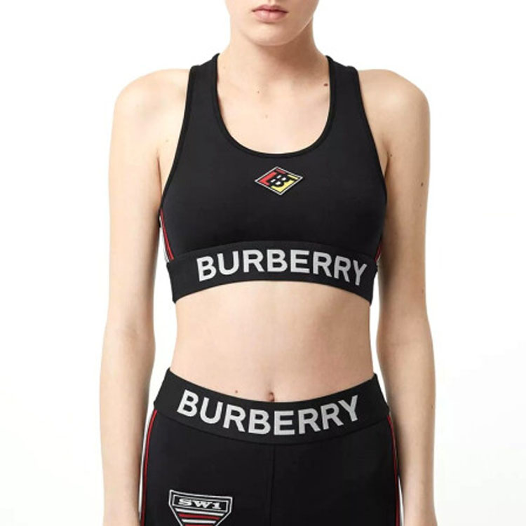 Burberry logo stretch jersey bra