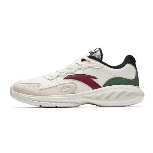 Anta Nebula Slip Resistant Thermal Low top Sprint City Commuting Running Shoes Men's White Gray