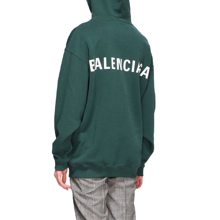 Женское худи Balenciaga (зеленое) — фото 4