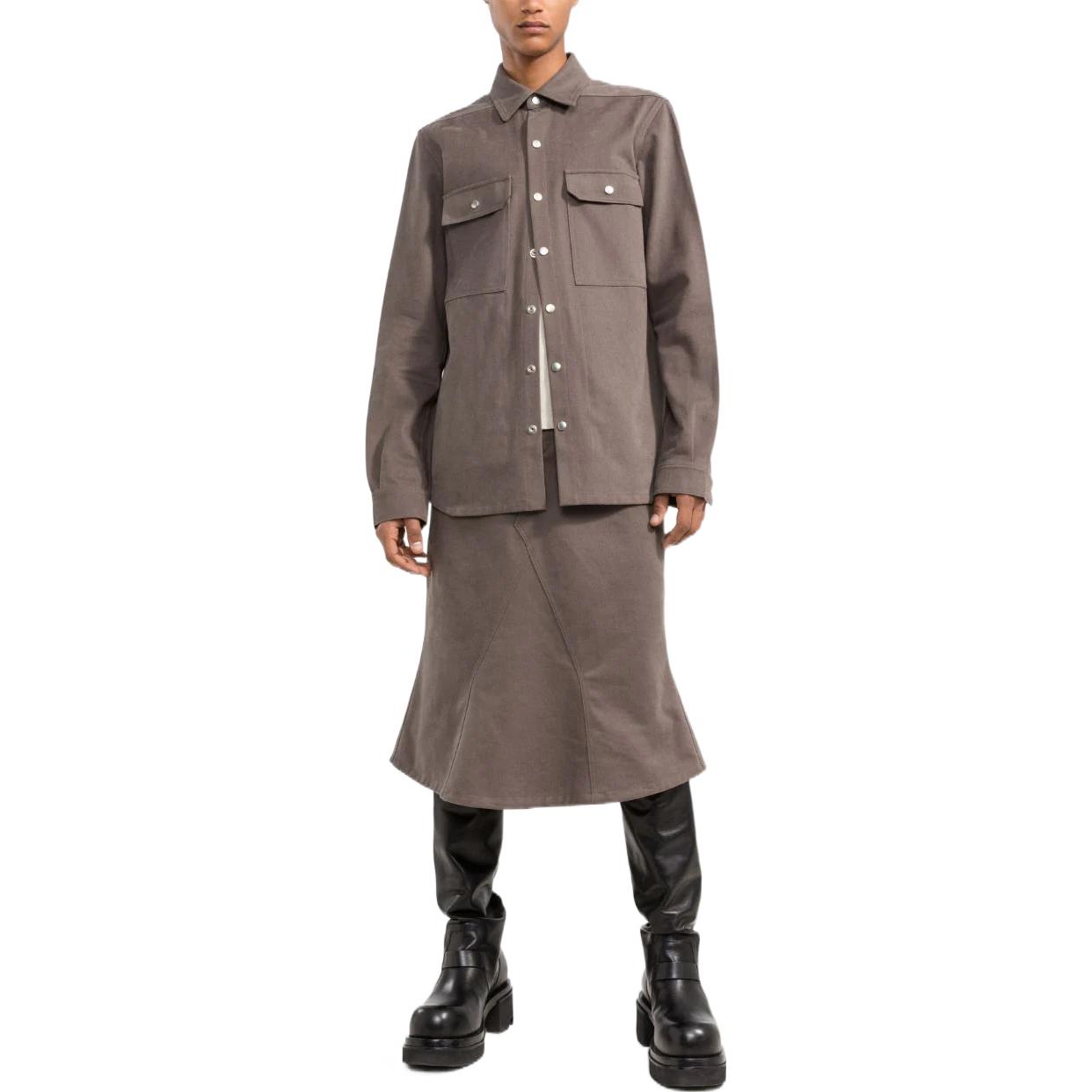Юбка RICK OWENS FW22 (коричневая) — фото 3