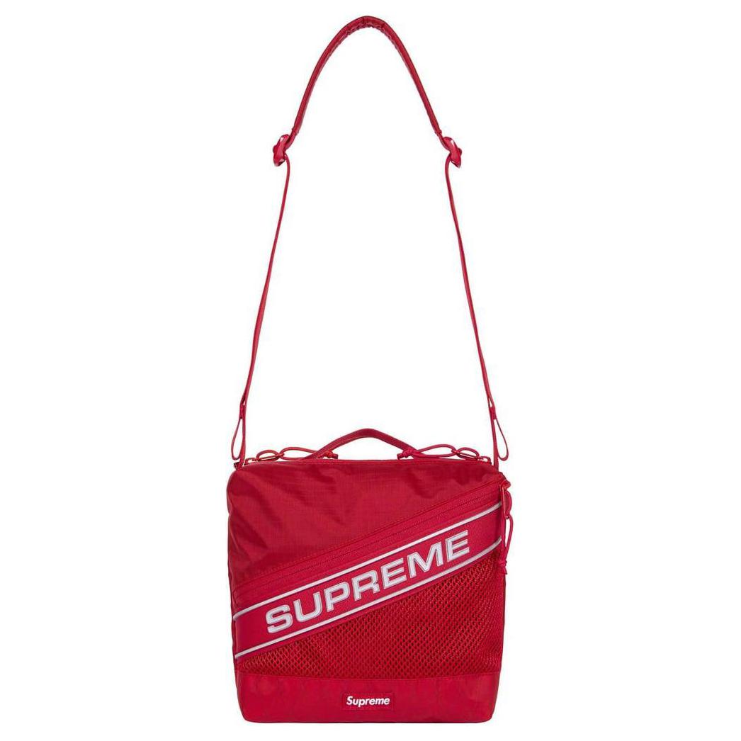 Унисекс сумка Supreme FW23 Week 1 logo (красный) — фото 2