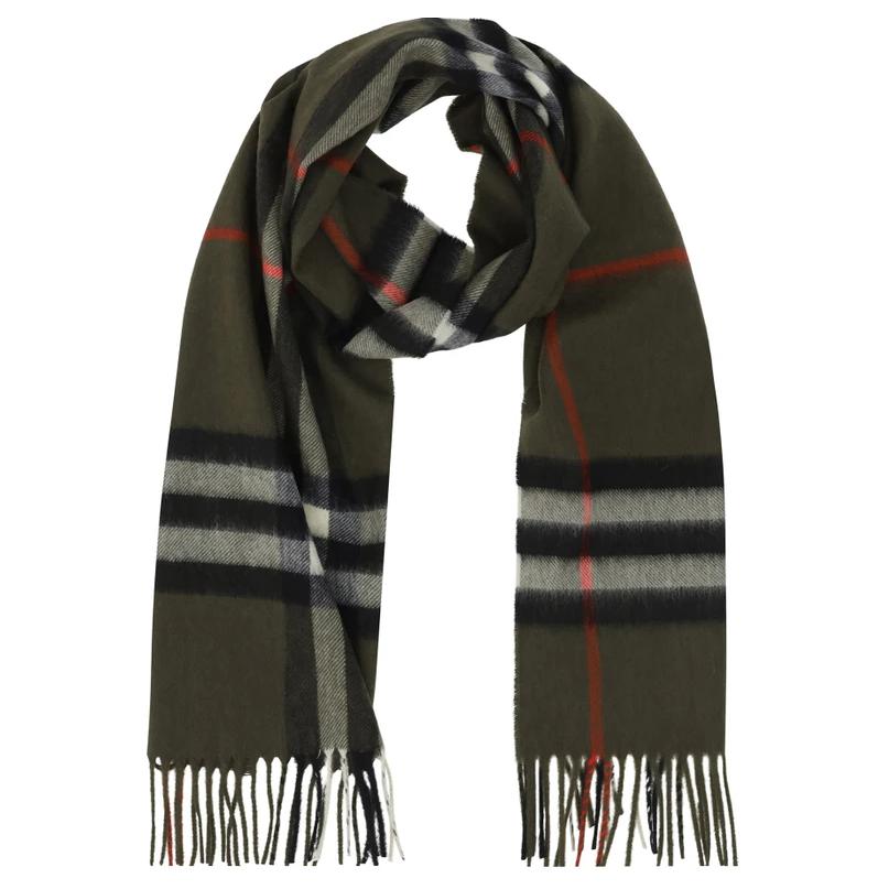 Ворсистый шарф Burberry (зеленый)