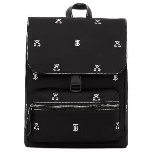 Burberry Leather Backpack Regular Kids' Black