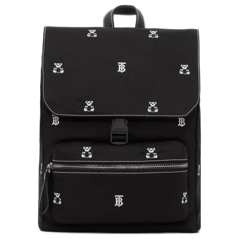 Burberry Leather Backpack Regular Kids' Black