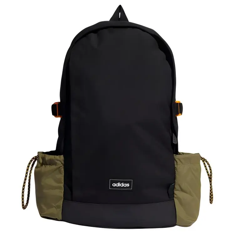 Adidas Sports Polyester Backpack Regular Unisex Black & Army Green
