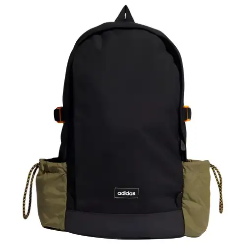 Adidas Sports Polyester Backpack Regular Unisex Black & Army Green