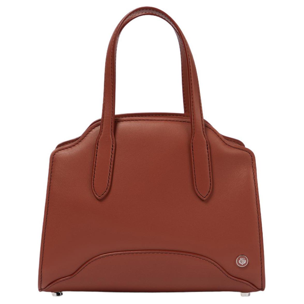 Loro Piana Sesia Calfskin One Shoulder Handbag Extra Mini Women's Brown