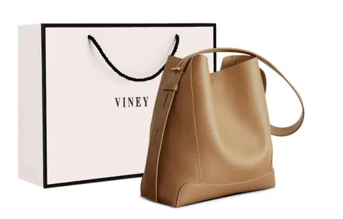 VINEY Capacious universal fashionable shoulder bag, classic trend leather big one-shoulder bag for leisure, high-quality style