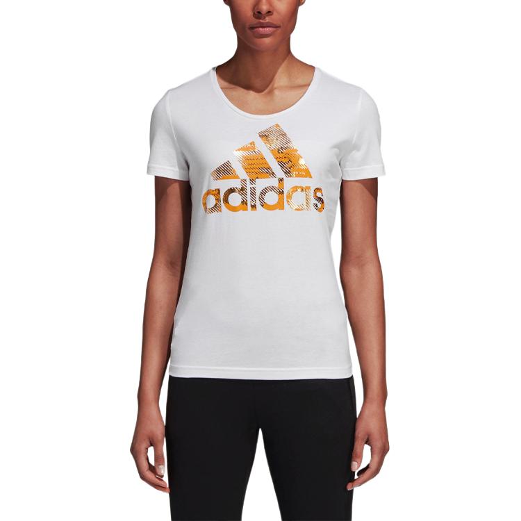 Женская футболка adidas (белая) — фото 3
