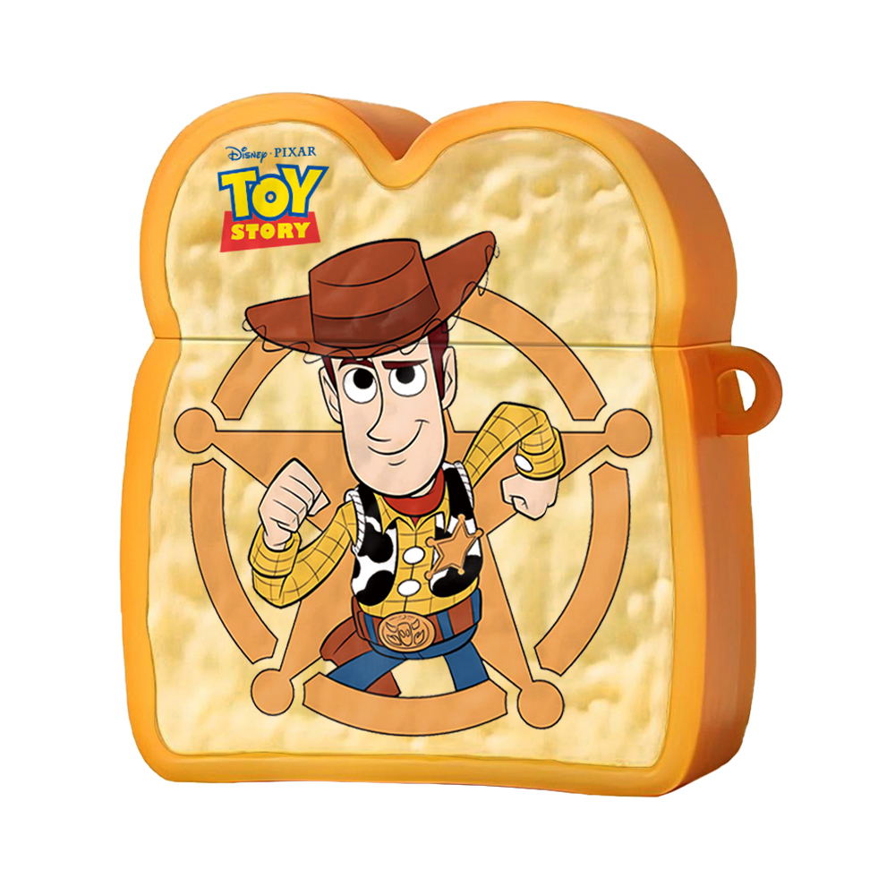 Disney Disney suitable for Apple/apple airpods second generation/third generation/pro/por2 generation silicone Woody five-pointed star badge toast bread anti-fall cartoon protective cover earphone cover