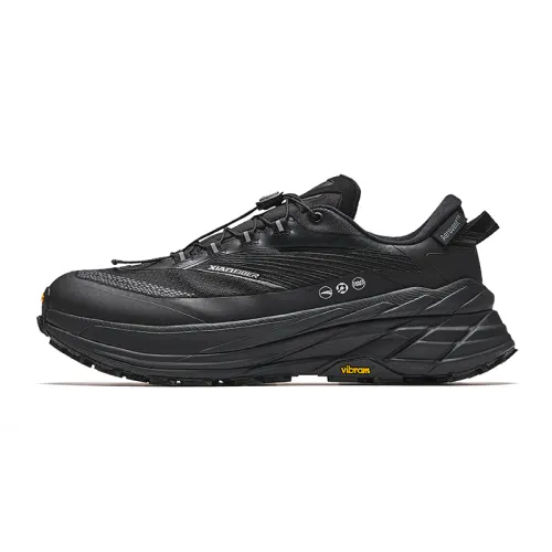 Anta Running Collection Slip Resistant Abrasion Resistant Low top Running Shoes Men's Black