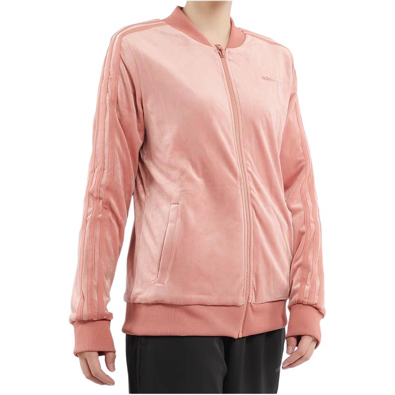 Женская куртка adidas neo Stand Collar (розовая) — фото 3