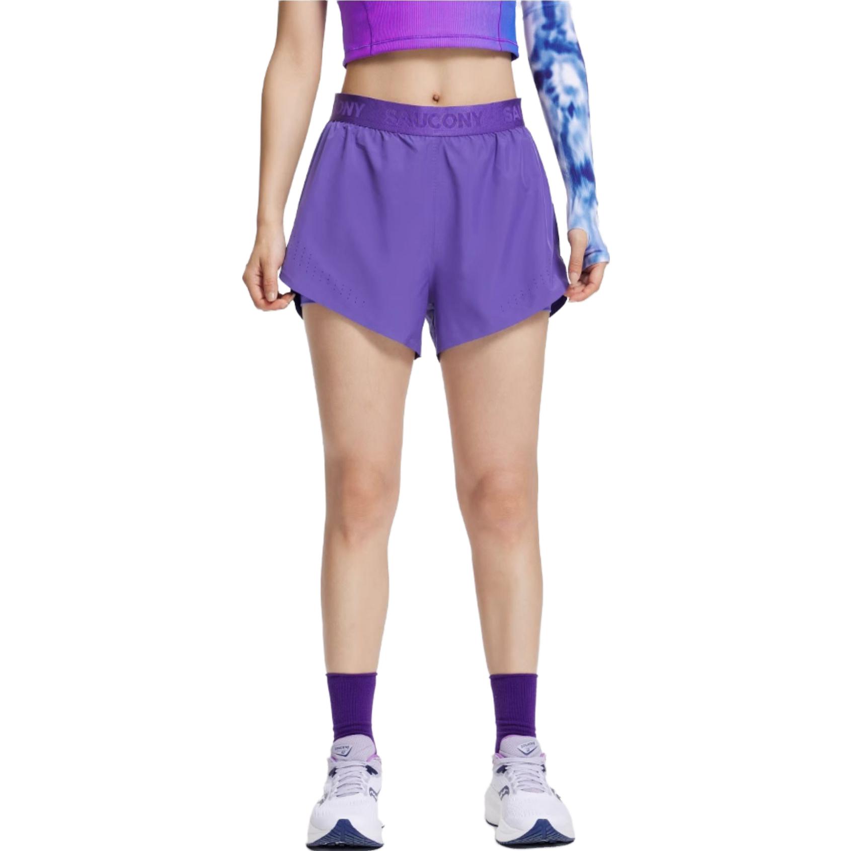 Saucony Running Shorts Women’s Ocean Wheel Purple