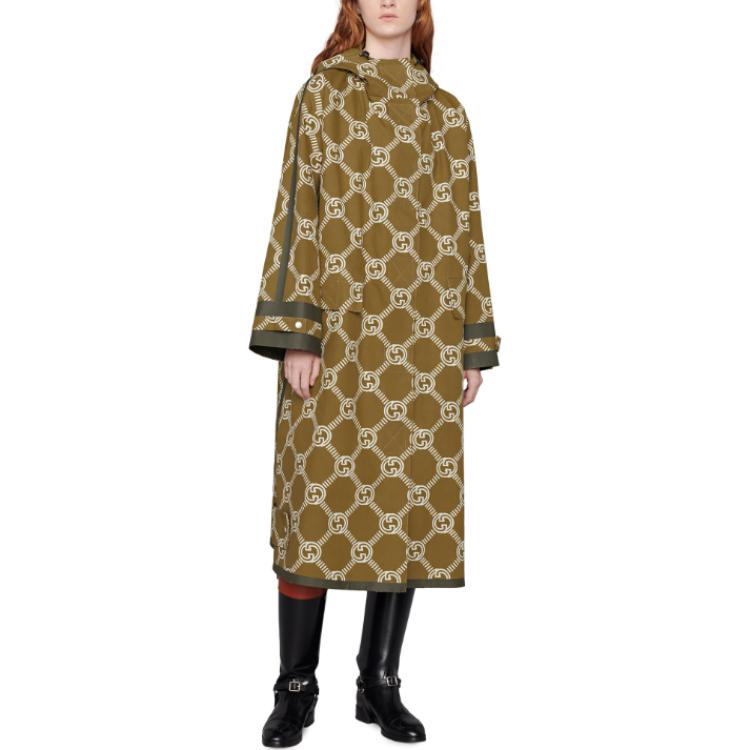 Женское пальто Gucci 100 Special Edition (коричневое) — фото 3