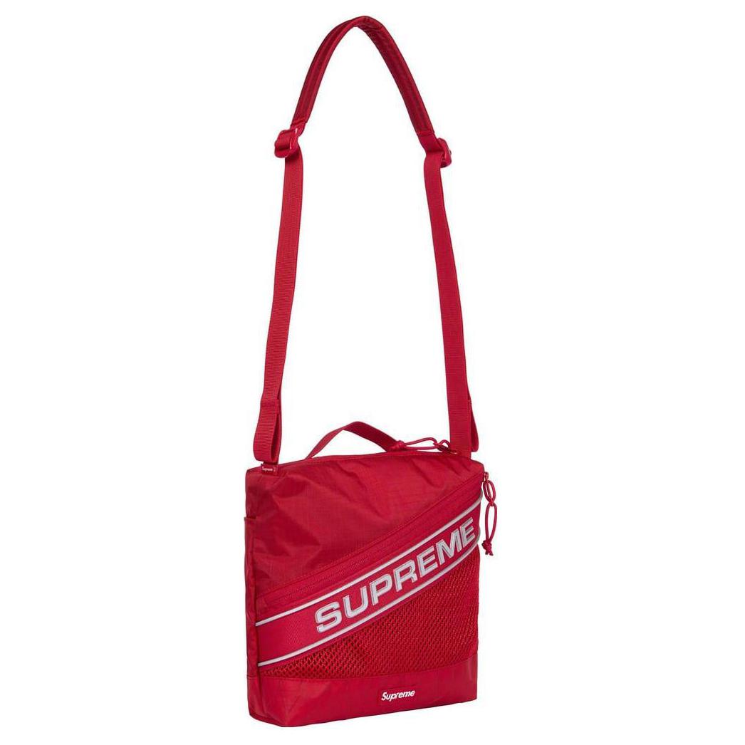 Унисекс сумка Supreme FW23 Week 1 logo (красный) — фото 3