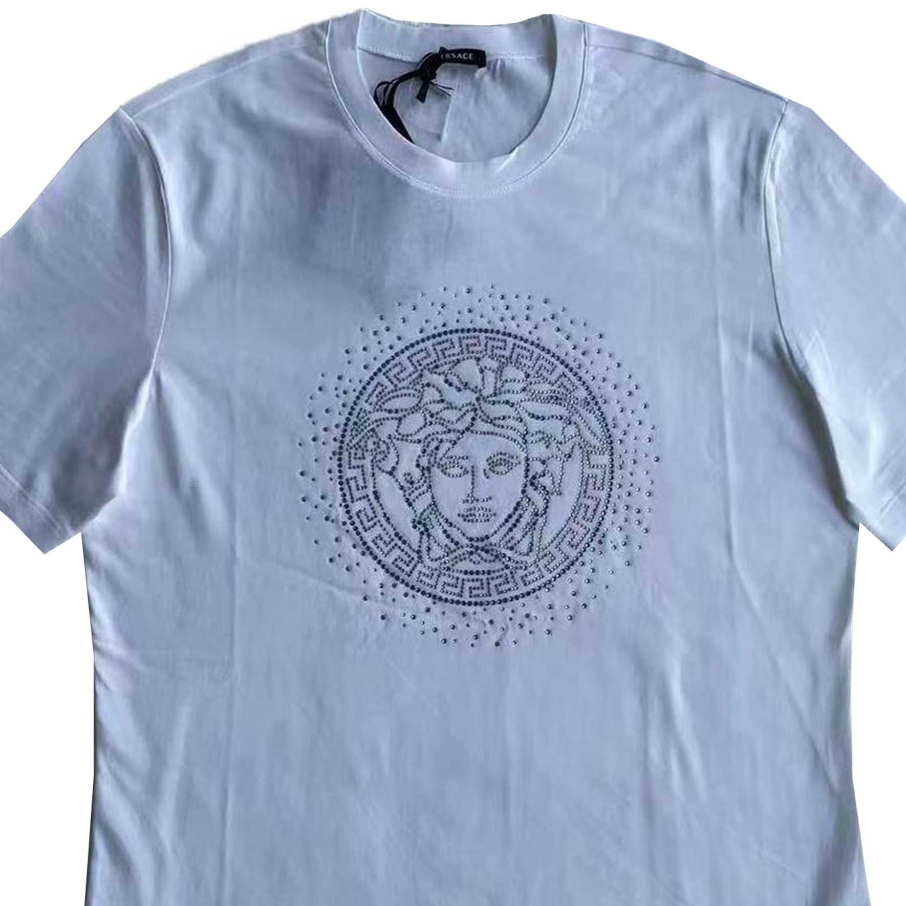 Женская футболка Versace (белая) — фото 3