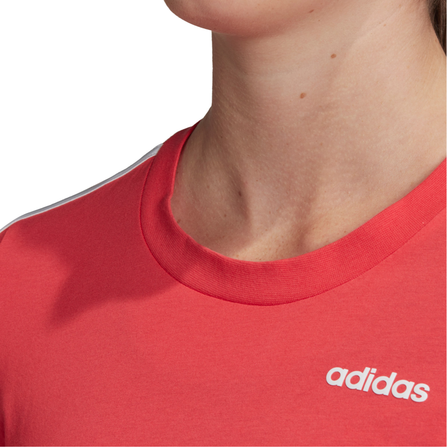 Женская футболка adidas (розовая) — фото 5