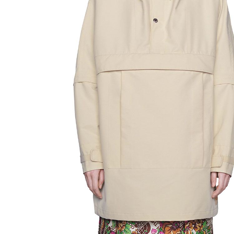 Женская куртка Gucci x THE NORTH FACE Windbreaker (белая) — фото 7