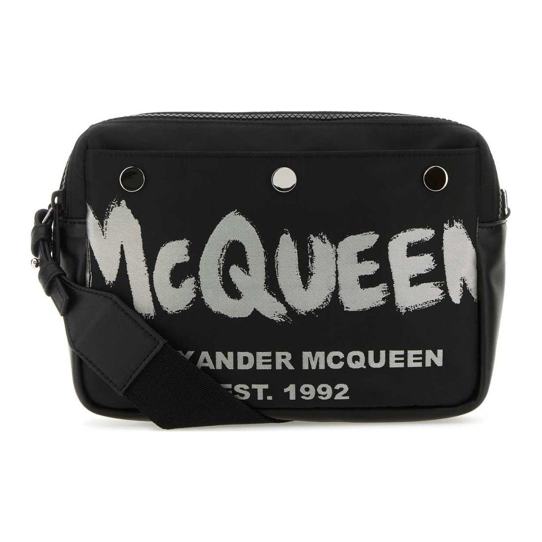 Мужская сумка Alexander McQueen (черная) — фото 2
