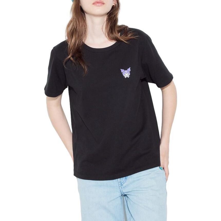 Женская футболка UNIQLO x Sanrio (черная) — фото 4