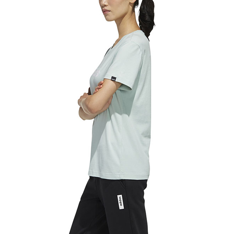Женская футболка adidas W Adi Int Fl T (зеленая) — фото 5