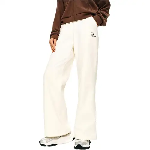 Anta x NEIXINXIAOHAI,LIANMINGKUAN Life Collection Loose Fit Thermal Fleece Lined Casual Knitted Sweatpants Women's