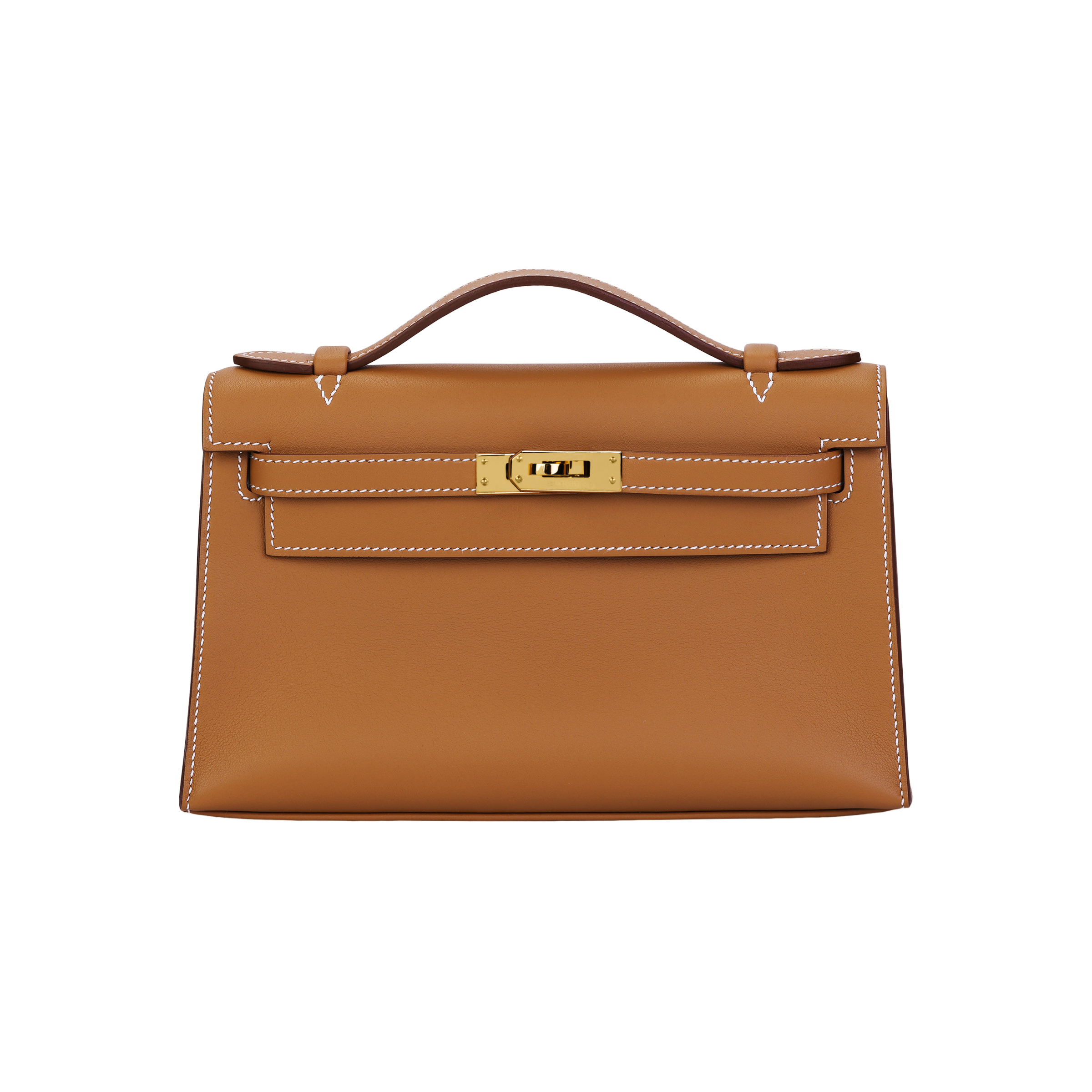 Женская сумка Hermes Mini Kelly 22 Swift 22 37 Gold (золотисто-коричневая)