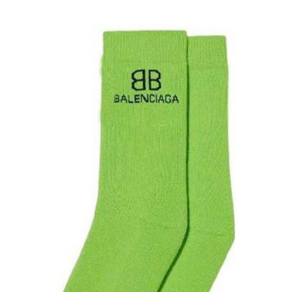 Balenciaga Knee High Socks Men’s 1 Pack Green