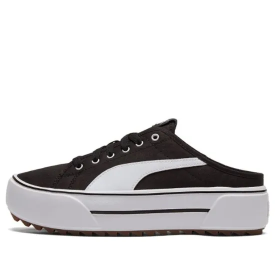 PUMA Platform Skateboarding Shoes Women's Low-top Black/white