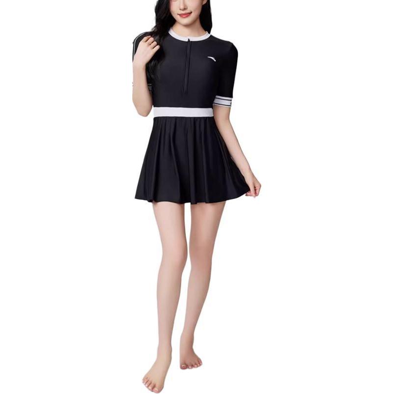 Anta One piece Swimsuit Women’s Basic Black/Pure White