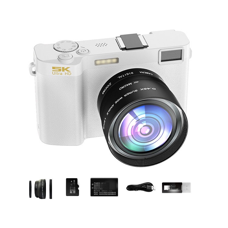Danke Factory D.K. CREATIVE WORKSHOP F01 mirrorless camera 64 million front and rear dual-camera student entry-level high-definition digital camera 18x zoom 5K video support WIFI transmission retro CCD portable travel beauty selfie vlog