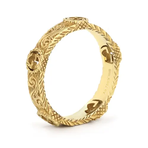 GUCCI GG Rings Unisex Gold