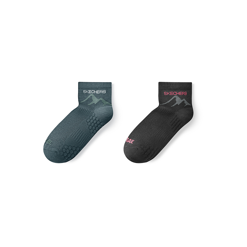Skechers Wilderness Outdoor Collection Ankle Socks Unisex 2 Pack