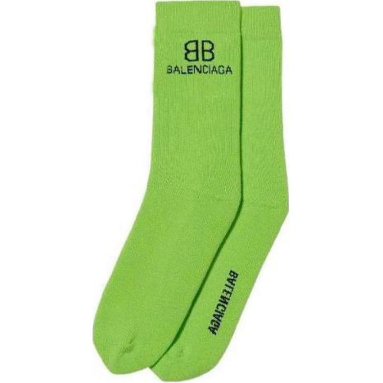 Balenciaga Knee High Socks Men’s 1 Pack Green