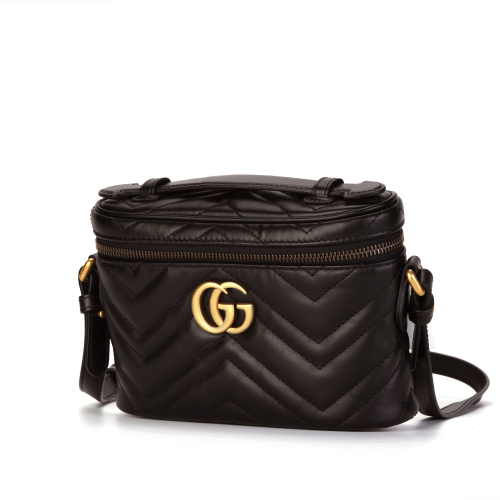 Женская сумка Gucci Marmont Logo (черная) — фото 3