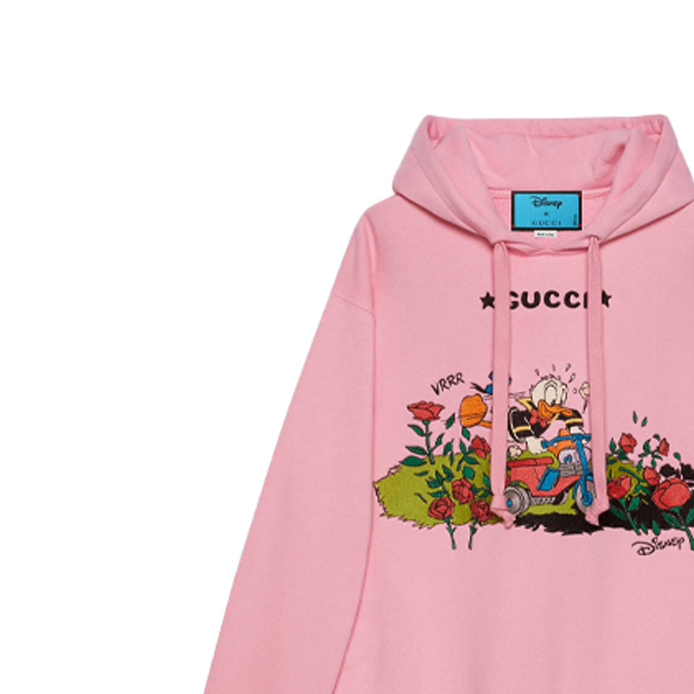 Женское худи Gucci x Disney (розовое) — фото 6