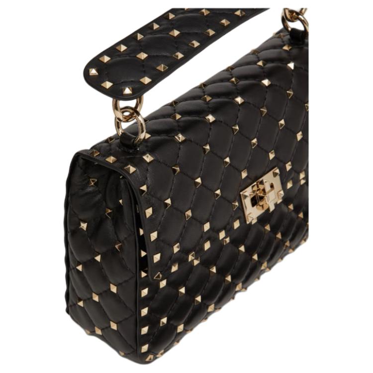 Женская сумка Valentino ROCKSTUD SPIKE (черная) — фото 6