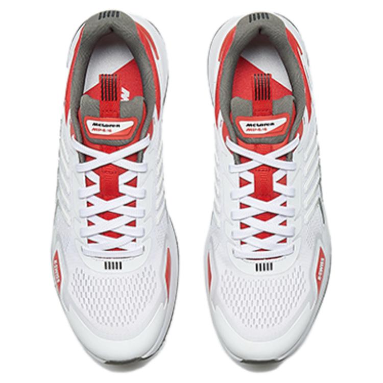 K·SWISS Slip Resistant Abrasion Resistant Low top Running Shoes Men’s White Red