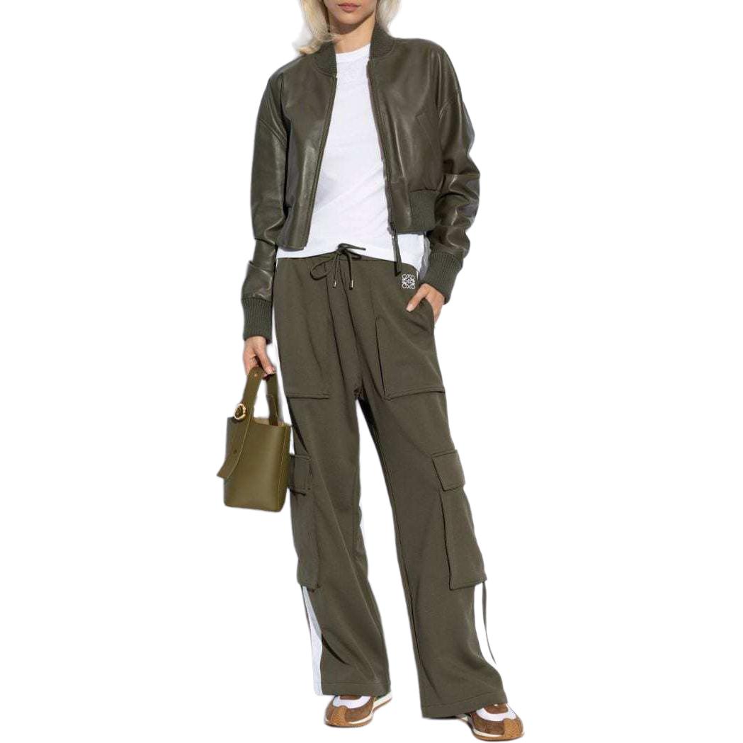 Женские штаны LOEWE SS24 (зеленый) — фото 3