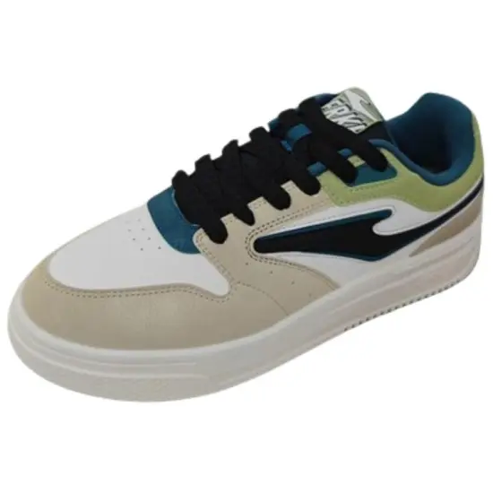Erke Skateboard Shoes Men Low-Top Microcrystal White/Light Smoke Coffee/Jet Black