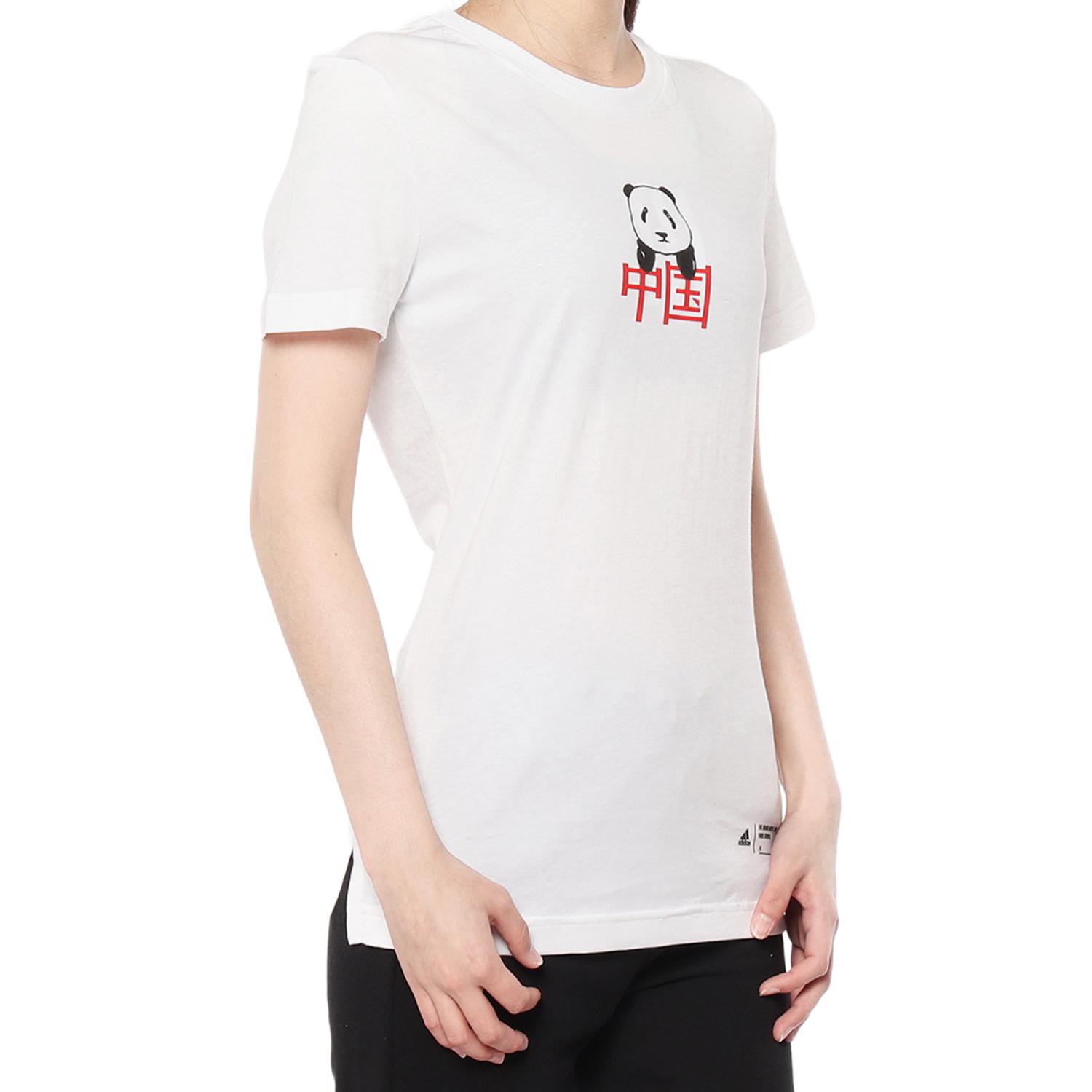 Женская футболка adidas KC TEE LS CN (белая) — фото 3
