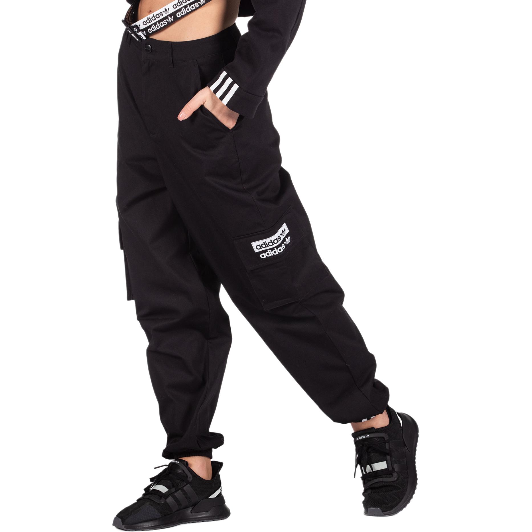 Женские штаны adidas originals Track Pant (черные) — фото 3