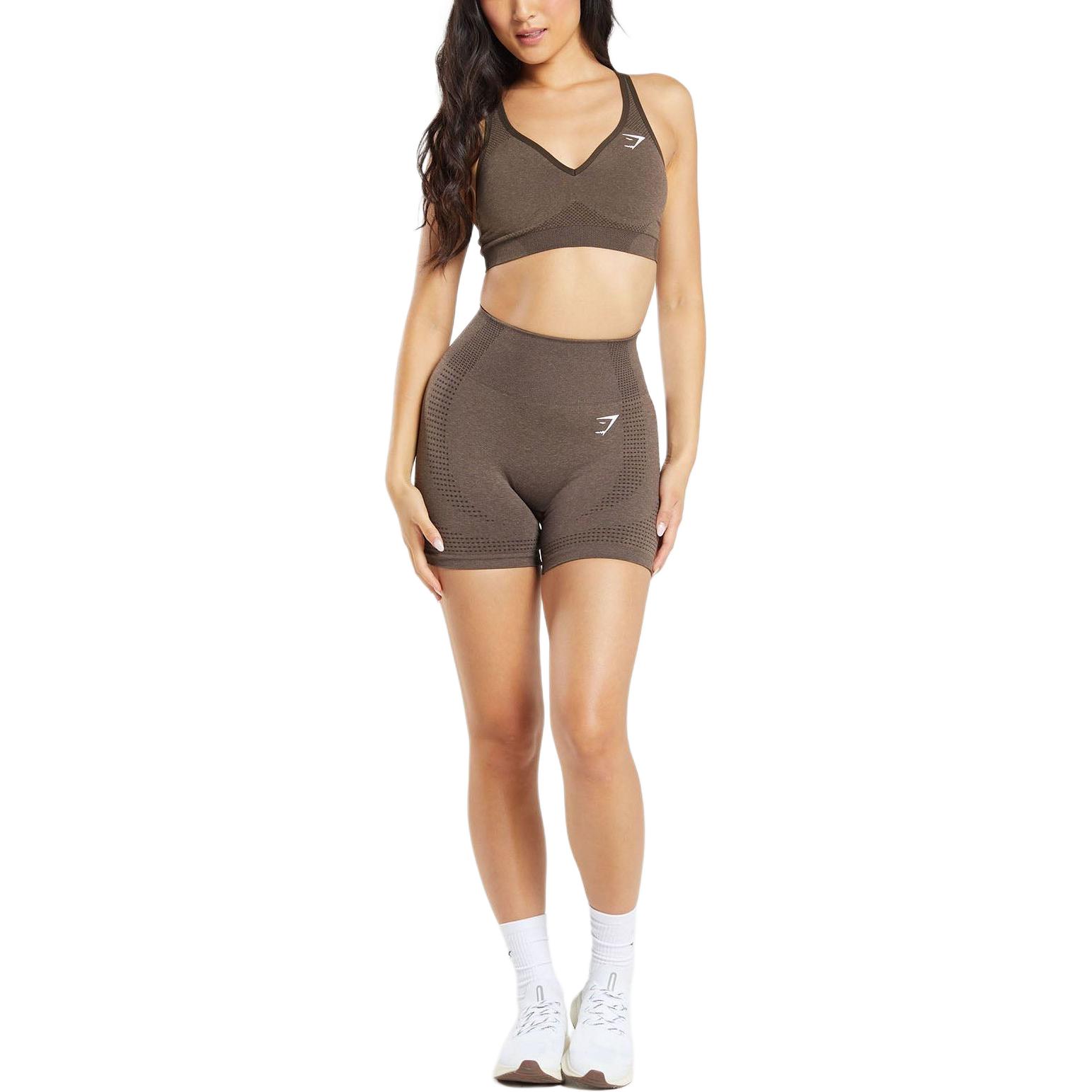 GYMSHARK Sports Shorts Women’s Brown Marlstone