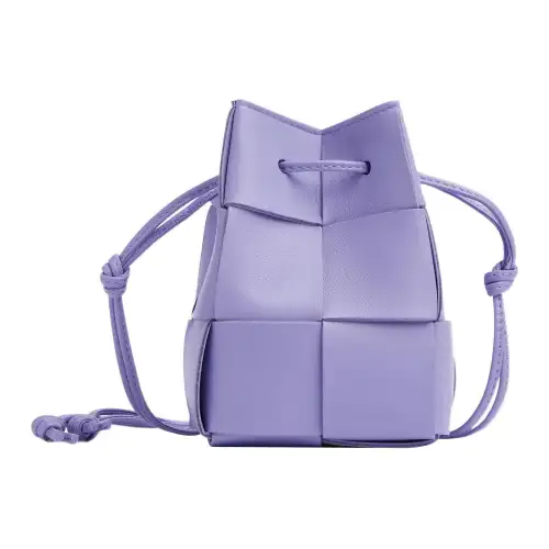 Bottega Veneta CASSETTE Pillow Bag Sheepskin Bucket Bag, Shoulder Bag, Crossbody Bag Mini Women's Wisteria Purple