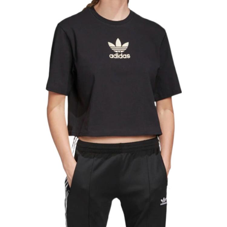 Женская футболка adidas originals (черная) — фото 3