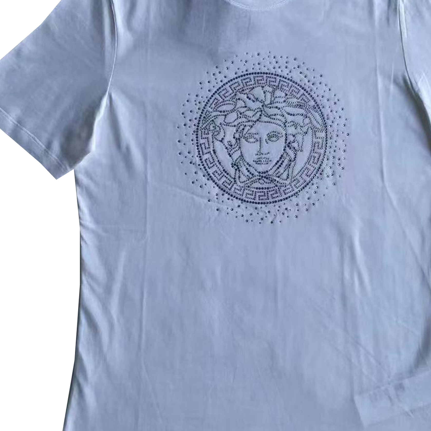 Женская футболка Versace (белая) — фото 6