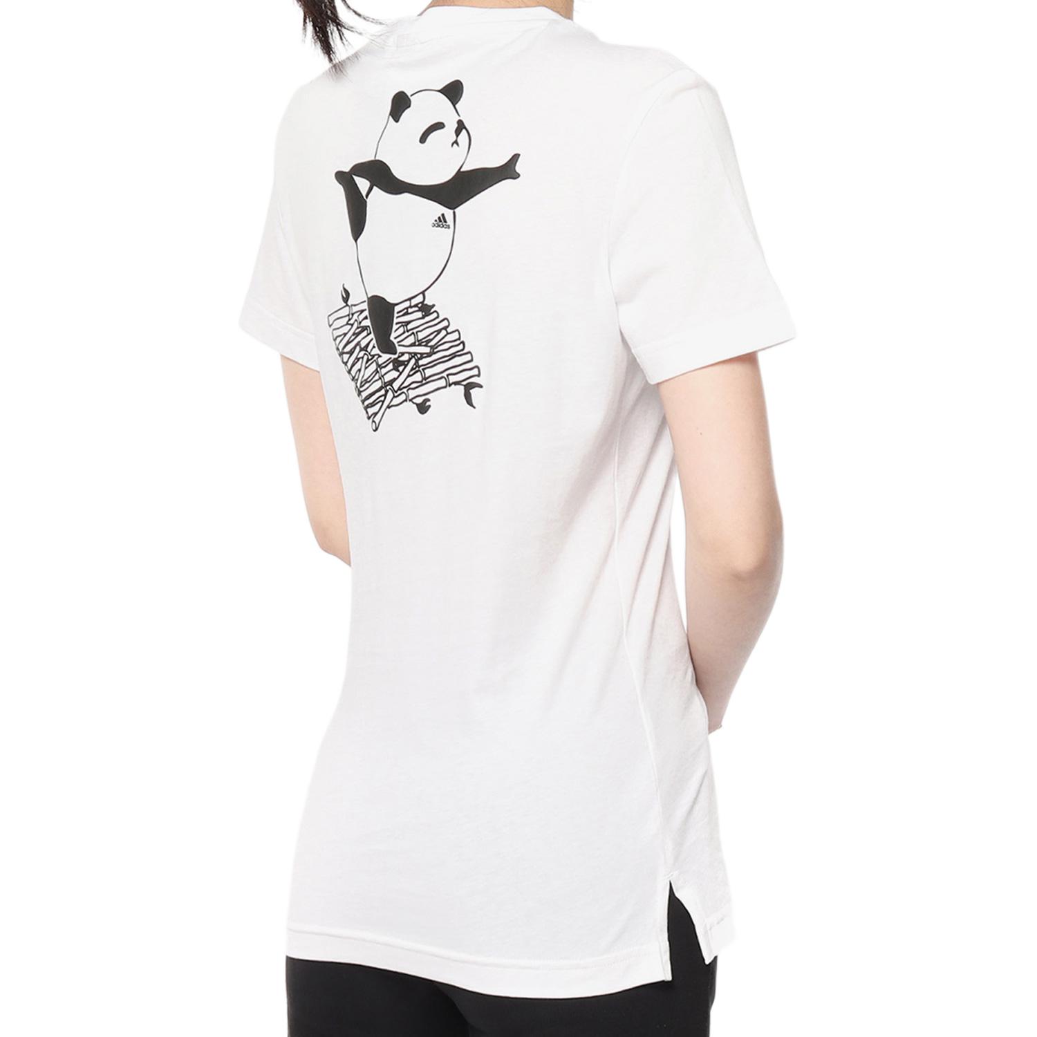 Женская футболка adidas KC TEE LS CN (белая) — фото 4
