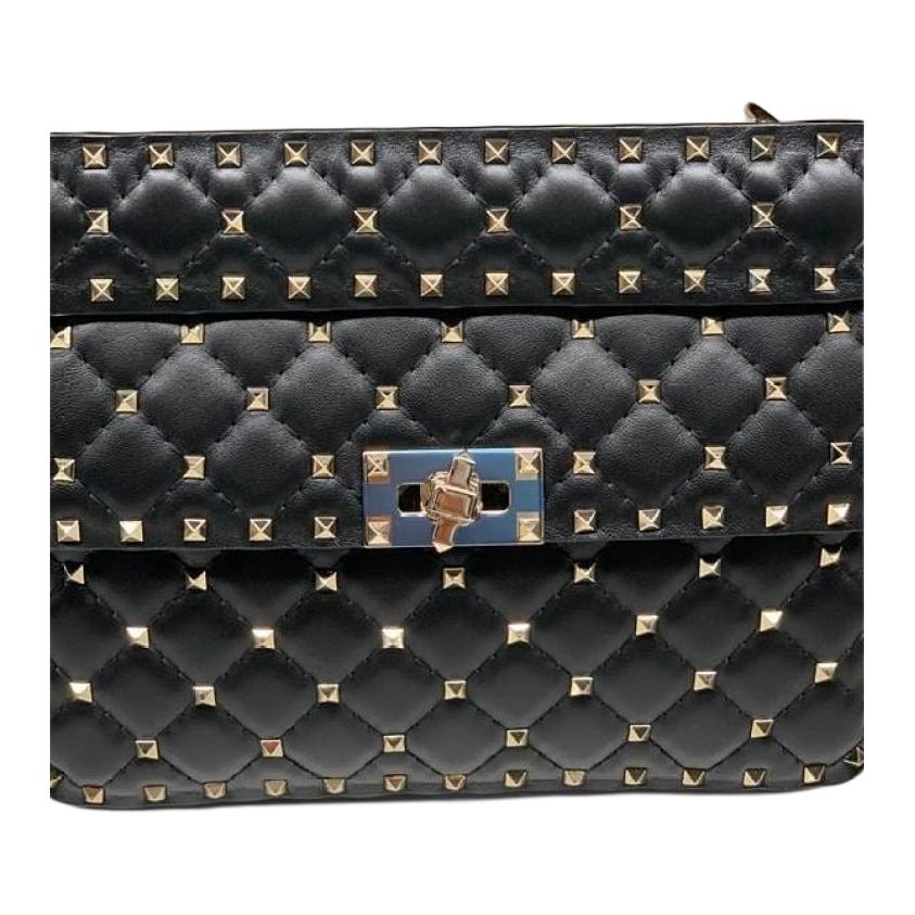 Женская сумка Valentino ROCKSTUD SPIKE (черная) — фото 8