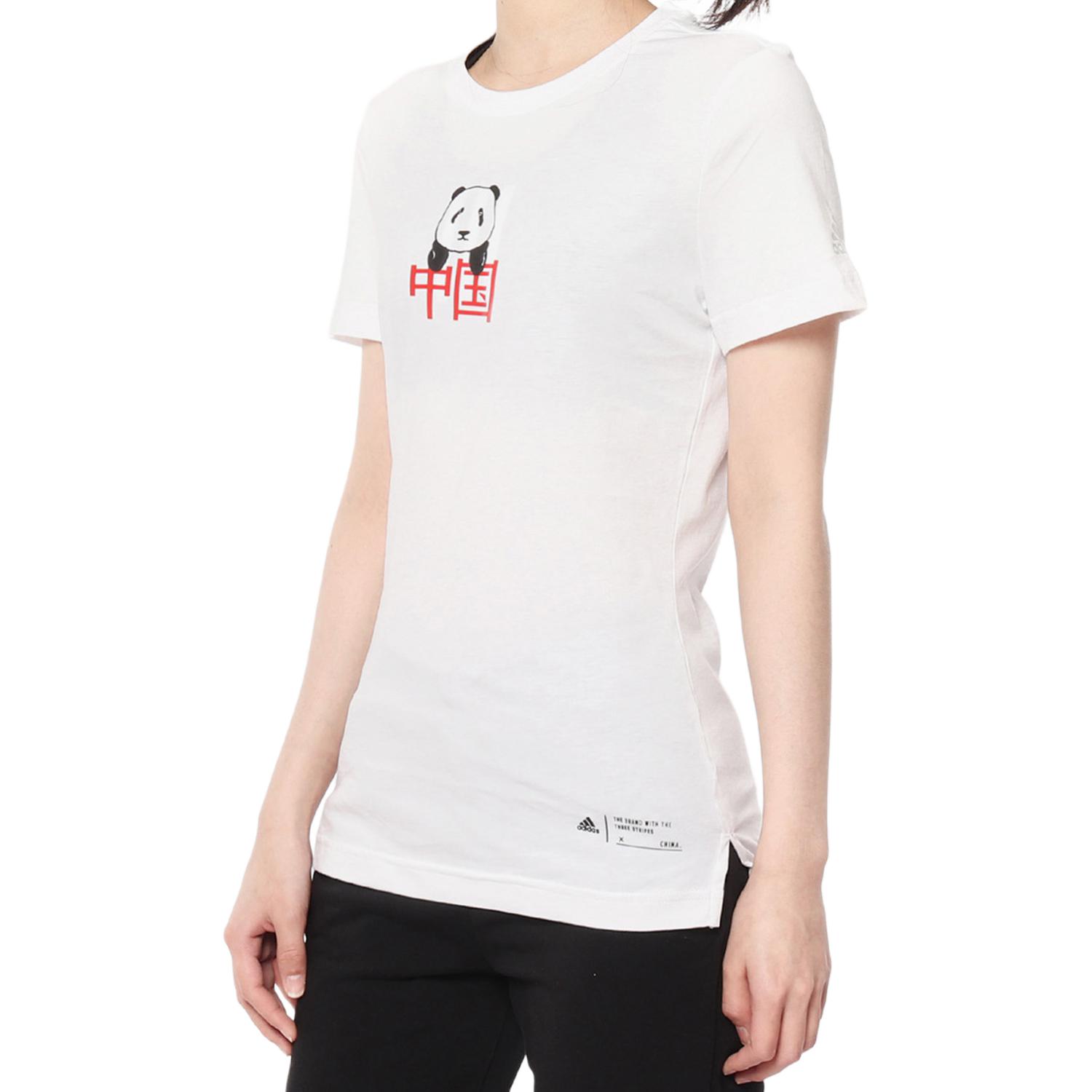 Женская футболка adidas KC TEE LS CN (белая) — фото 2