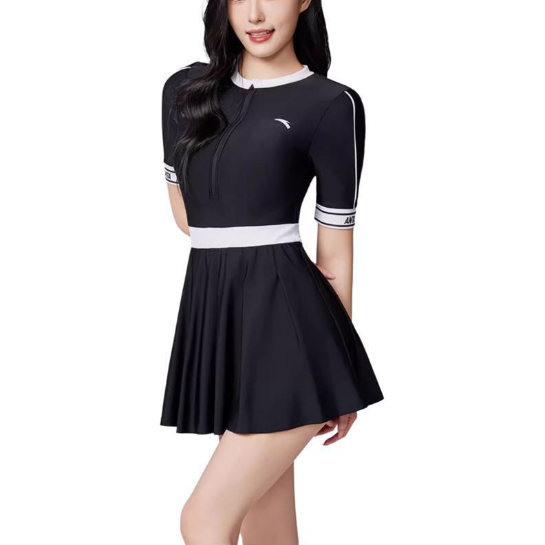 Anta One piece Swimsuit Women’s Basic Black/Pure White